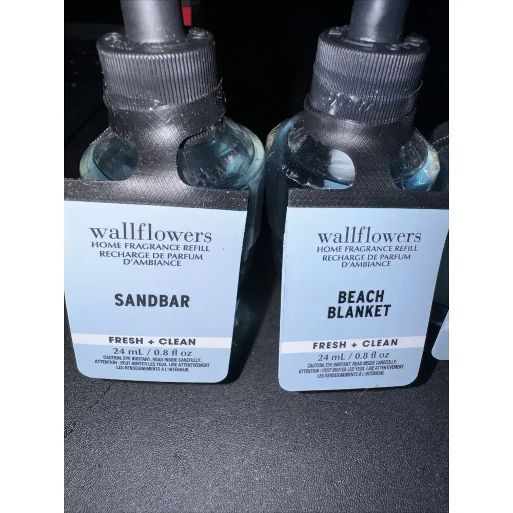 4 BATH & BODY WORKS SANDBAR Beach Blanket FRESH CLEAN HOME WALLFLOWERS REFILLS - Picture 2 of 2